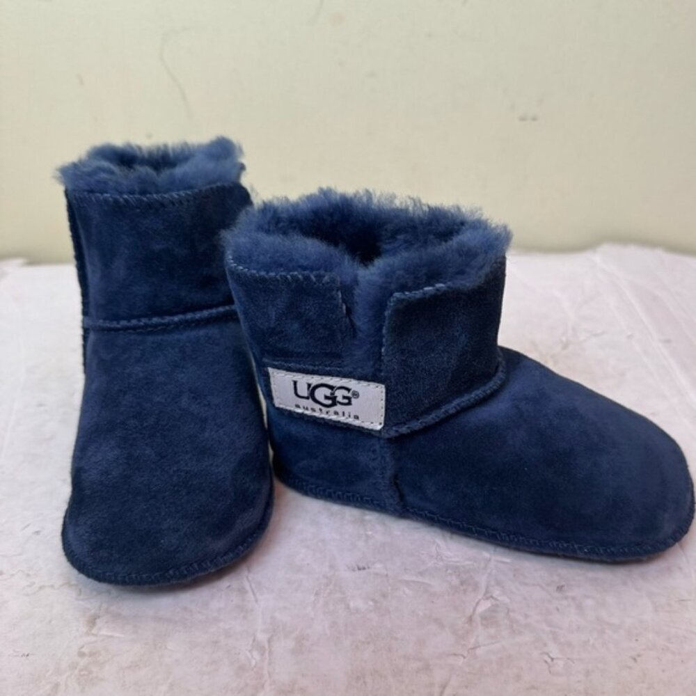 UGG Erin Sheepskin Classic Toddler Boot Slipper Fur Leather Kids Large 5202
